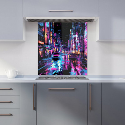 Designer Kitchen Splashbacks Dante Mercer: 00022 Premium Glass Kitchen Splashback W700mm X H750mm from B&Q