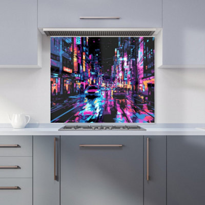 Designer Kitchen Splashbacks Dante Mercer: 00022 Premium Glass Kitchen Splashback W900mm X H750mm from B&Q