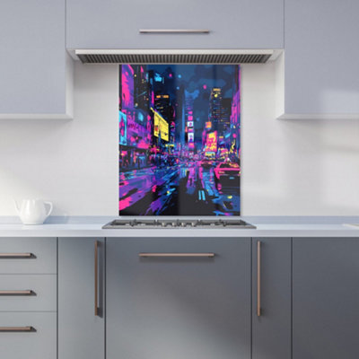 Designer Kitchen Splashbacks Dante Mercer: 00023 Premium Glass Kitchen Splashback W600mm X H750mm from B&Q