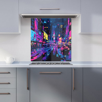 Designer Kitchen Splashbacks Dante Mercer: 00023 Premium Glass Kitchen Splashback W700mm X H650mm from B&Q