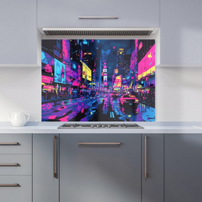 Designer Kitchen Splashbacks Dante Mercer: 00023 Premium Glass Kitchen Splashback W900mm X H650mm from B&Q