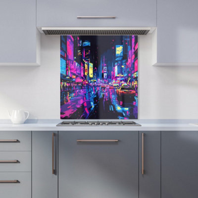 Designer Kitchen Splashbacks Dante Mercer: 00027 Premium Glass Kitchen Splashback W600mm X H650mm from B&Q