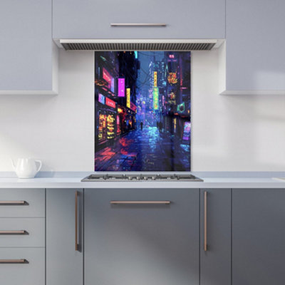 Designer Kitchen Splashbacks Dante Mercer: 00028 Premium Glass Kitchen Splashback W600mm X H750mm from B&Q