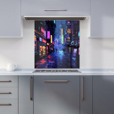 Designer Kitchen Splashbacks Dante Mercer: 00028 Premium Glass Kitchen Splashback W700mm X H750mm from B&Q