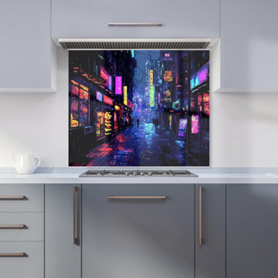 Designer Kitchen Splashbacks Dante Mercer: 00028 Premium Glass Kitchen Splashback W900mm X H750mm from B&Q