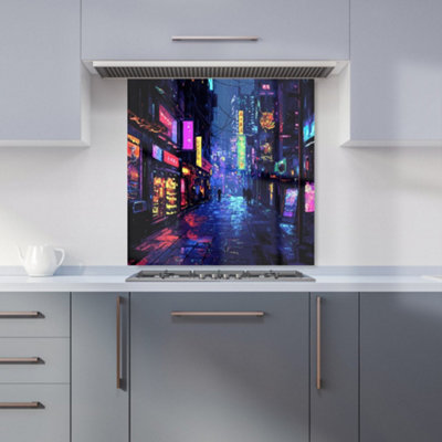 Designer Kitchen Splashbacks Dante Mercer: 00028 Premium Glass Kitchen Splashback W600mm X H600mm from B&Q