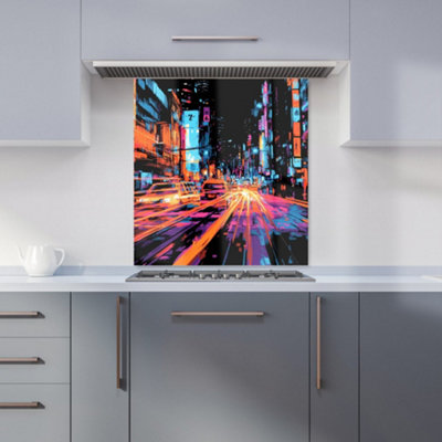 Designer Kitchen Splashbacks Dante Mercer: 00029 Premium Glass Kitchen Splashback W700mm X H750mm from B&Q