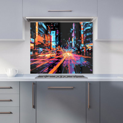 Designer Kitchen Splashbacks Dante Mercer: 00029 Premium Glass Kitchen Splashback W900mm X H750mm from B&Q