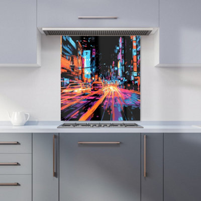 Designer Kitchen Splashbacks Dante Mercer: 00029 Premium Glass Kitchen Splashback W700mm X H650mm from B&Q