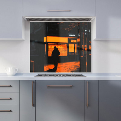 Designer Kitchen Splashbacks Dante Mercer: 00030 Premium Glass Kitchen Splashback W900mm X H750mm from B&Q