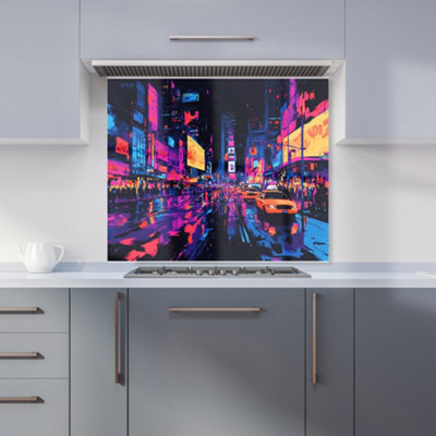 Designer Kitchen Splashbacks Dante Mercer: 00031 Premium Glass Kitchen Splashback W900mm X H750mm from B&Q
