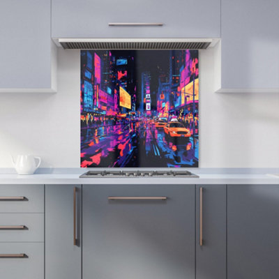 Designer Kitchen Splashbacks Dante Mercer: 00031 Premium Glass Kitchen Splashback W600mm X H600mm from B&Q
