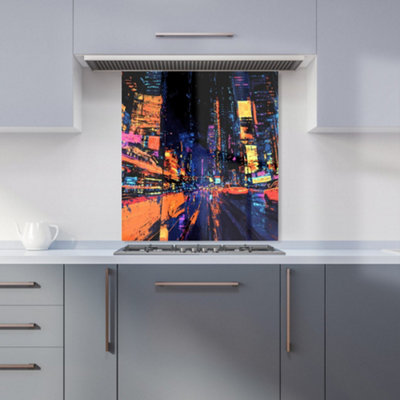 Designer Kitchen Splashbacks Dante Mercer: 00032 Premium Glass Kitchen Splashback W600mm X H650mm from B&Q
