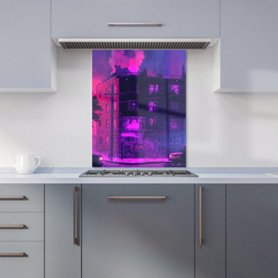 Designer Kitchen Splashbacks Dante Mercer: 00033 Premium Glass Kitchen Splashback W600mm X H750mm from B&Q