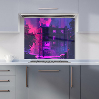 Designer Kitchen Splashbacks Dante Mercer: 00033 Premium Glass Kitchen Splashback W900mm X H750mm from B&Q