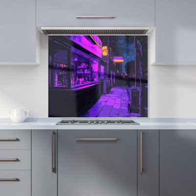 Designer Kitchen Splashbacks Dante Mercer: 00034 Premium Glass Kitchen Splashback W900mm X H750mm from B&Q