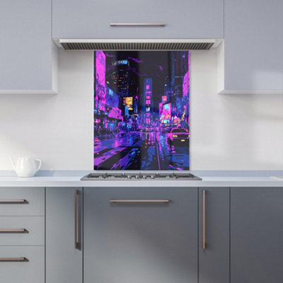 Designer Kitchen Splashbacks Dante Mercer: 00035 Premium Glass Kitchen Splashback W600mm X H750mm from B&Q