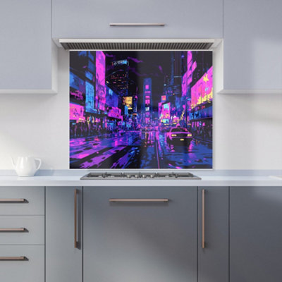 Designer Kitchen Splashbacks Dante Mercer: 00035 Premium Glass Kitchen Splashback W900mm X H750mm from B&Q