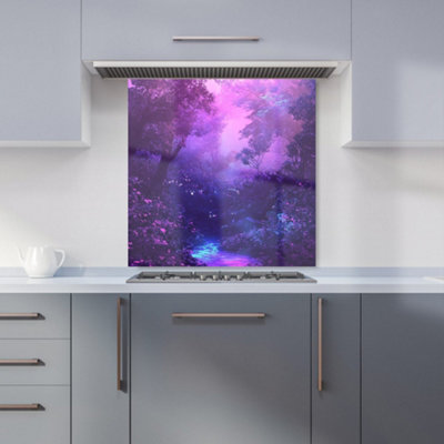 Designer Kitchen Splashbacks Elena Sable: 00028 Premium Glass Kitchen Splashback W600mm X H600mm from B&Q