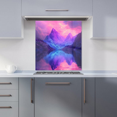 Designer Kitchen Splashbacks Elena Sable: 00050 Premium Glass Kitchen Splashback W700mm X H750mm from B&Q