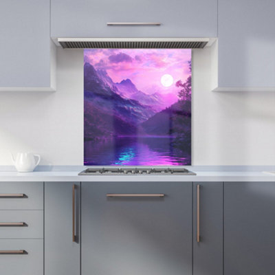 Designer Kitchen Splashbacks Elena Sable: 00052 Premium Glass Kitchen Splashback W600mm X H650mm from B&Q