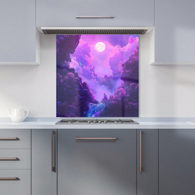 Designer Kitchen Splashbacks Elena Sable: 00053 Premium Glass Kitchen Splashback W600mm X H600mm from B&Q