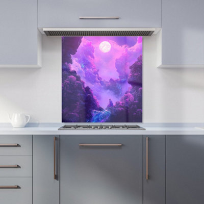 Designer Kitchen Splashbacks Elena Sable: 00053 Premium Glass Kitchen Splashback W700mm X H650mm from B&Q