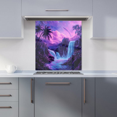 Designer Kitchen Splashbacks Elena Sable: 00056 Premium Glass Kitchen Splashback W700mm X H750mm from B&Q