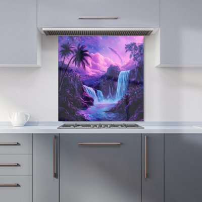 Designer Kitchen Splashbacks Elena Sable: 00056 Premium Glass Kitchen Splashback W600mm X H600mm from B&Q