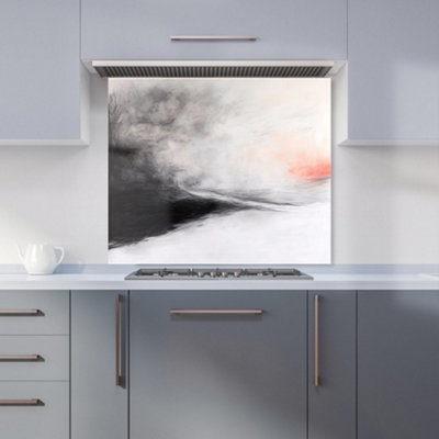 Designer Kitchen Splashbacks Isla Quinn: 00002 Premium Glass Kitchen Splashback W900mm X H750mm from B&Q