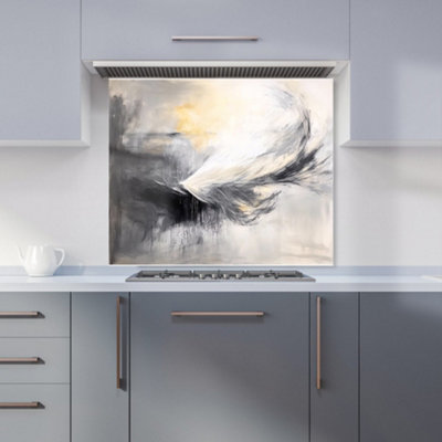 Designer Kitchen Splashbacks Isla Quinn: 00008 Premium Glass Kitchen Splashback W900mm X H750mm from B&Q