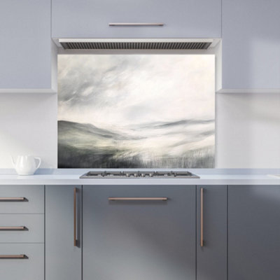 Designer Kitchen Splashbacks Isla Quinn: 00009 Premium Glass Kitchen Splashback W900mm X H650mm from B&Q