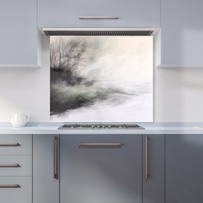 Designer Kitchen Splashbacks Isla Quinn: 00010 Premium Glass Kitchen Splashback W900mm X H750mm from B&Q