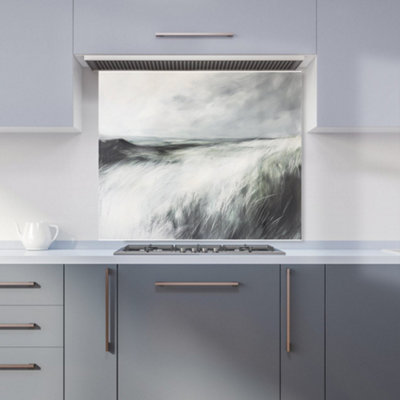 Designer Kitchen Splashbacks Isla Quinn: 00011 Premium Glass Kitchen Splashback W900mm X H750mm from B&Q