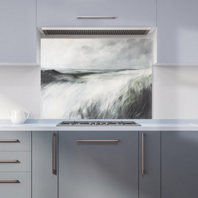 Designer Kitchen Splashbacks Isla Quinn: 00011 Premium Glass Kitchen Splashback W900mm X H650mm from B&Q