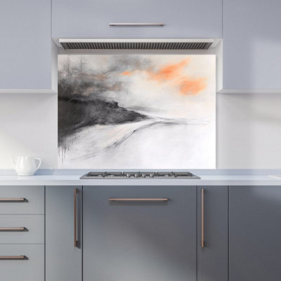Designer Kitchen Splashbacks Isla Quinn: 00013 Premium Glass Kitchen Splashback W900mm X H650mm from B&Q