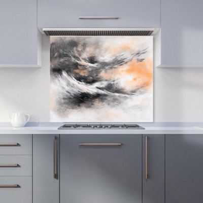 Designer Kitchen Splashbacks Isla Quinn: 00014 Premium Glass Kitchen Splashback W900mm X H750mm from B&Q