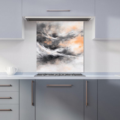 Designer Kitchen Splashbacks Isla Quinn: 00014 Premium Glass Kitchen Splashback W600mm X H650mm from B&Q