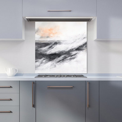 Designer Kitchen Splashbacks Isla Quinn: 00016 Premium Glass Kitchen Splashback W600mm X H600mm from B&Q