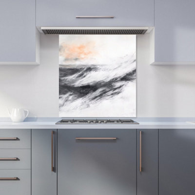 Designer Kitchen Splashbacks Isla Quinn: 00016 Premium Glass Kitchen Splashback W700mm X H650mm from B&Q