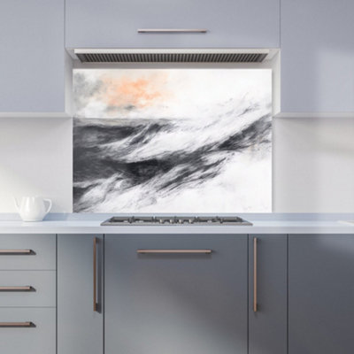 Designer Kitchen Splashbacks Isla Quinn: 00016 Premium Glass Kitchen Splashback W900mm X H650mm from B&Q