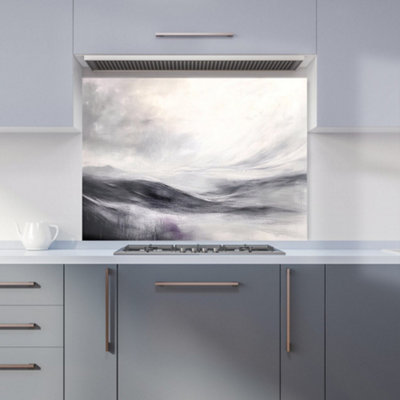 Designer Kitchen Splashbacks Isla Quinn: 00020 Premium Glass Kitchen Splashback W900mm X H650mm from B&Q