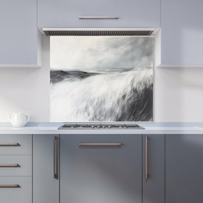 Designer Kitchen Splashbacks Isla Quinn: 00023 Premium Glass Kitchen Splashback W900mm X H750mm from B&Q