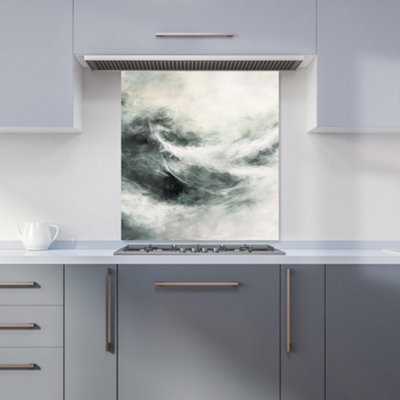 Designer Kitchen Splashbacks Isla Quinn: 00024 Premium Glass Kitchen Splashback W700mm X H750mm from B&Q
