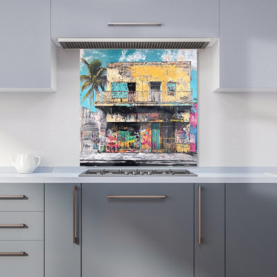 Designer Kitchen Splashbacks Jasper Reed: 00001 Premium Glass Kitchen Splashback W600mm X H600mm from B&Q