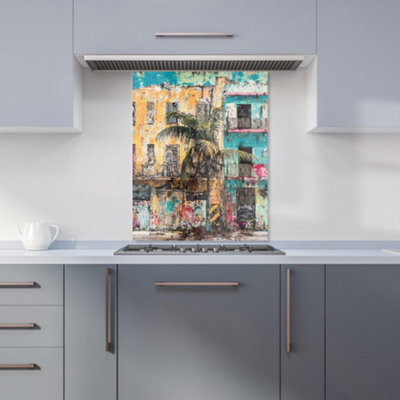 Designer Kitchen Splashbacks Jasper Reed: 00002 Premium Glass Kitchen Splashback W600mm X H750mm from B&Q