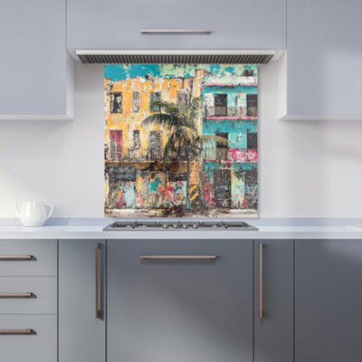 Designer Kitchen Splashbacks Jasper Reed: 00002 Premium Glass Kitchen Splashback W600mm X H600mm from B&Q
