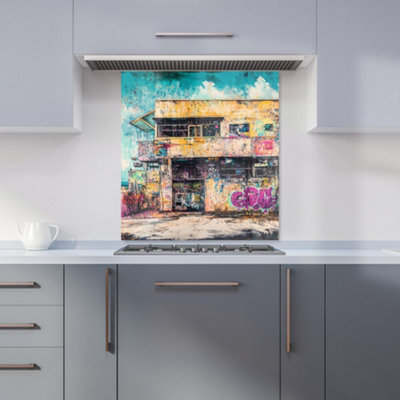 Designer Kitchen Splashbacks Jasper Reed: 00004 Premium Glass Kitchen Splashback W700mm X H750mm from B&Q