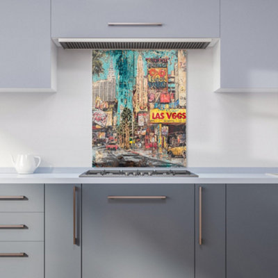 Designer Kitchen Splashbacks Jasper Reed: 00005 Premium Glass Kitchen Splashback W600mm X H750mm from B&Q