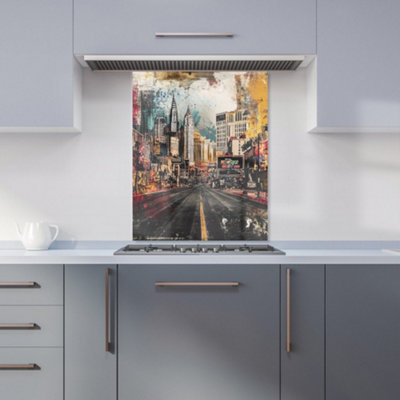 Designer Kitchen Splashbacks Jasper Reed: 00008 Premium Glass Kitchen Splashback W600mm X H750mm from B&Q